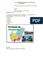 Recordamos El Aniversario de Nuestra Provincia de Utcubamaba