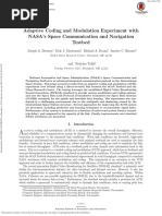 Adaptive Coding and Modulation Experiment With