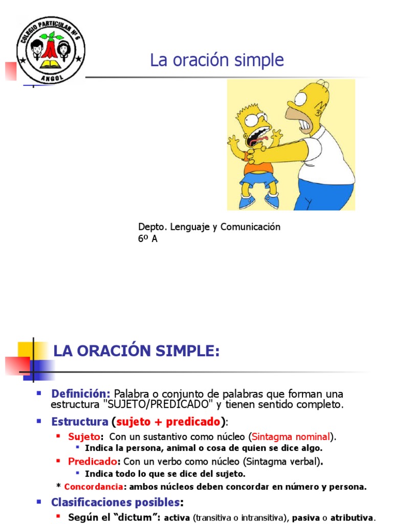 Oracion simple