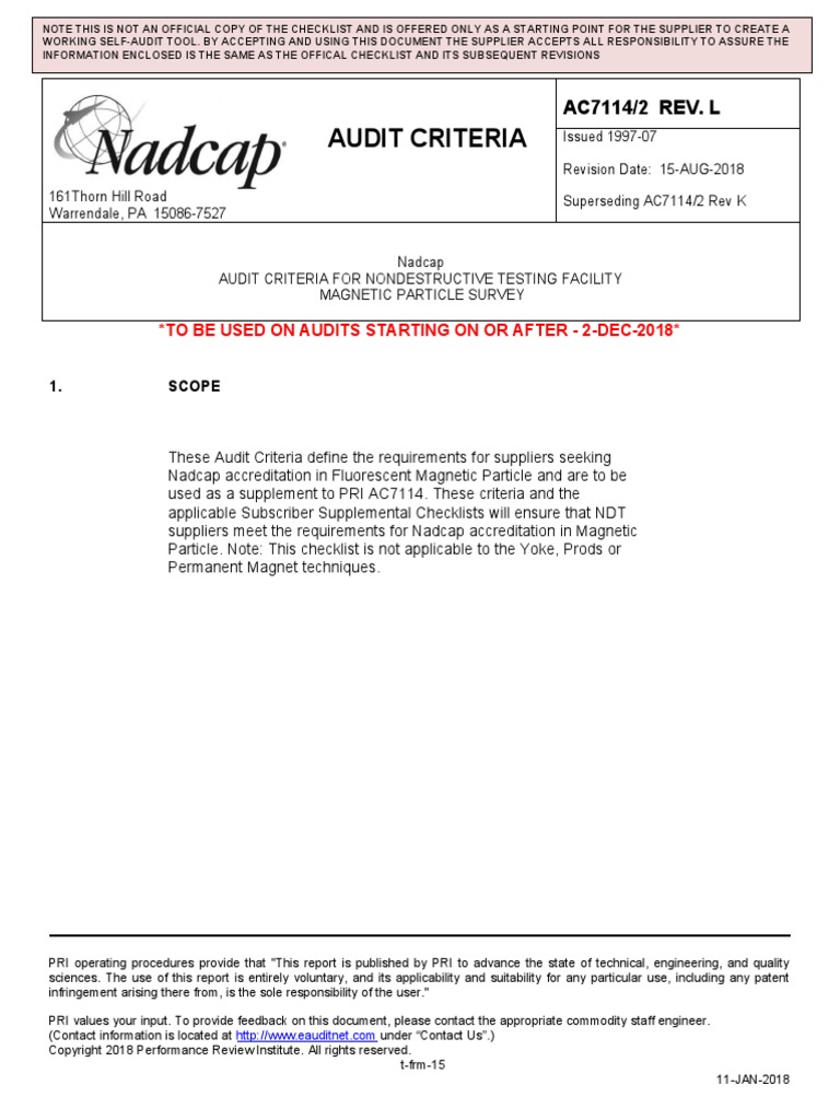 AC7114-2 Rev L | PDF | Calibration | Audit