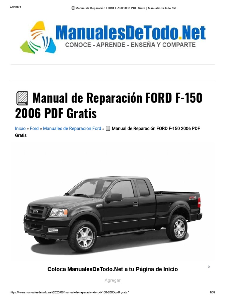 2006 FORD F150 FACTORY SERVICE MANUAL PDF intelligence overview