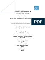 Clasificacion de Las Teorias de Eleccion Vocacional Alondra M Hernández Gómez 8º A