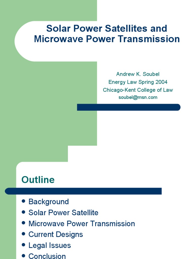 Solar Power Satellites Overview | PDF | Microwave | Communications ...