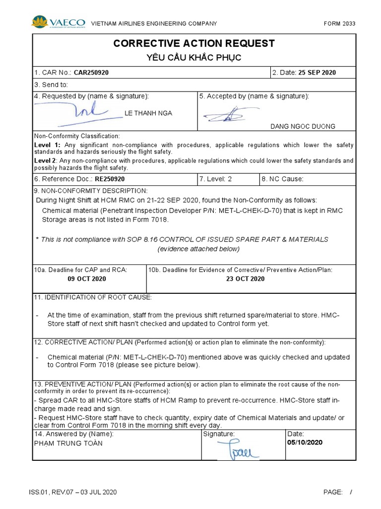 HCM RMC Non-Conformity Report | PDF | Auditor's Report | Business