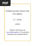 AUSTIN J L - Como Hacer Cosas Con Las Palabras