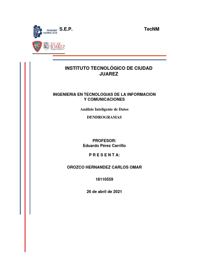 Dendrogramas | PDF | Diferencia | Estadísticas