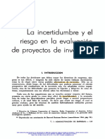 La Incertidumbre y El Riesgo en La Evaluación de Proyectos de Inversión