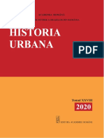 Historia Urbana Tomul XXVIII, Editura Academiei, 2020