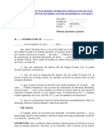 Modelo de Escrito Planteando Oposición A Pericia Por Falta de Indicación de Los Puntos Sobre Los Cuales Versará El Dictamen