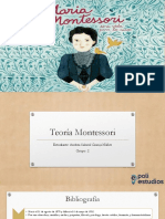 Biografía de Montessori e Impacto Histórico de Su Modelo en La Educación para La Época.