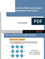 Porosity and Surface Area by Gas Physisorption Techniques: Luca Lucarelli