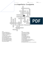 Pretrito o Imperfecto Crucigrama Answer Key