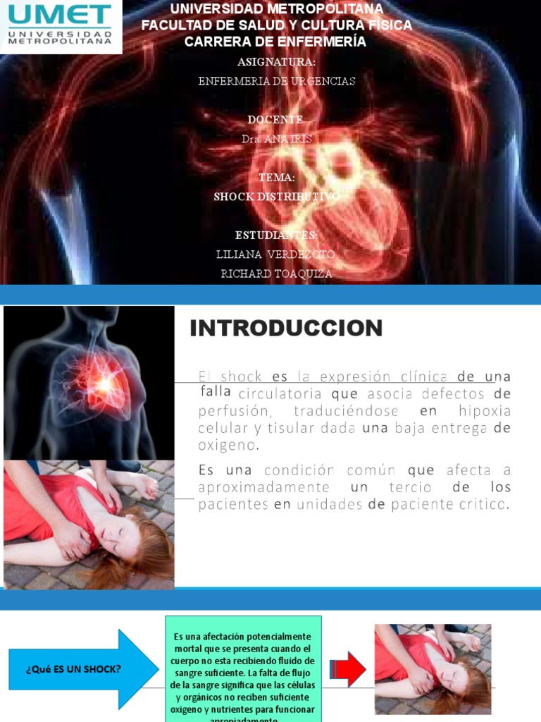 Shock Distributivo PDF Choque (circulatorio) Corazón