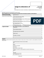 ASIC Change of Directors Form