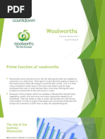 Woolworths: Business Assessment 1 Yousif Fathullah