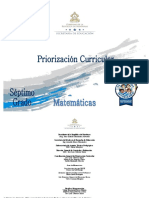 7 Priorizacion Curricular - Matematicas