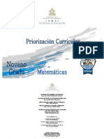 9 Priorizacion Curricular -Matematicas