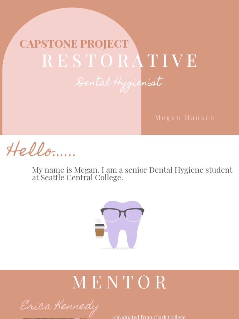 Megan Hansen Capstone Project Download Free PDF Dental Hygienist