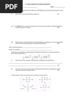 5 Form Chemistry Polymer Worksheet NAME: - DATE