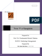 Three ‘P’s of Banglalink: PRODUCT, PRICE & PROMOTION