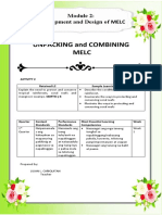 unpacking and combining MELC 