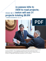 DP Article About Road Money Passed During 6-7-21 Special Session