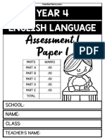 Year 4 English Assessment 1 Practice Paper