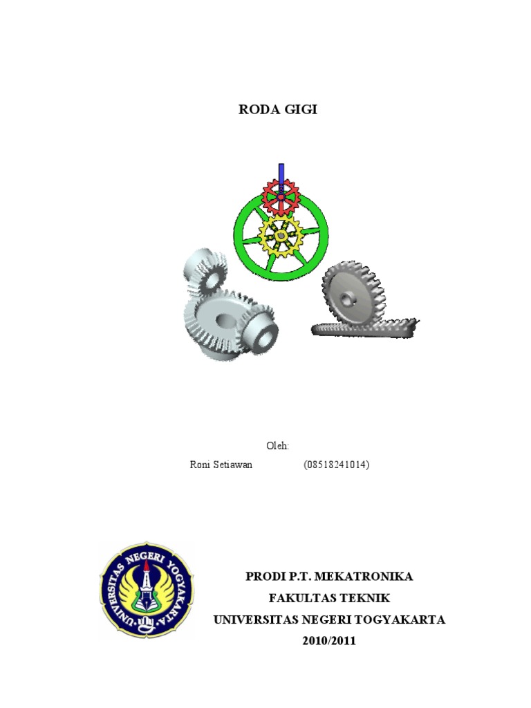Klasifikasi dan Teori Roda Gigi | PDF