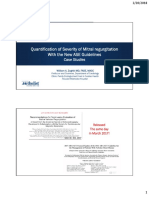 Zoghbi Case Studies Quantification of Severity of Mitral Regurgitation With New ASE Guidelines