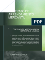 2.4 Contrato de Arrendamiento Mercantil, Hipoteca y Prenda