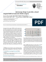 Modification of The Microscope Drape To Provide A Closed Surgical Field in Transoral Robotic Surgery