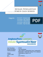 Manajemen Bisnis - PT Angkasa Pura I Bandar Udara Syamsudin Noor Banjarmasin
