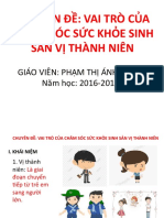 Cham Soc Suc Khoe Sinh San Vi Thanh Nien