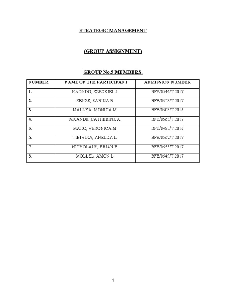 Strategic Management g Matrix Banks Economies