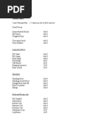 Mass Workout. Weeks 1 and 2