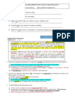 Clasifica argumentos en lógico-racionales o afectivo-emotivos