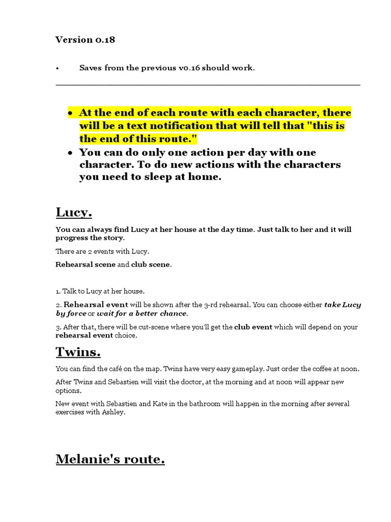 Walkthrough V0 18 Pdf Video Games Leisure