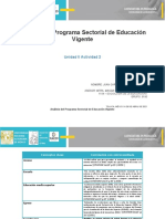 Unidad 2.3 Análisis Del Programa Sectorial de Educación Vigente