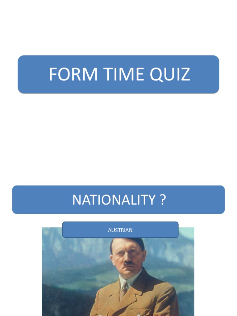 Form Time Quiz | PDF | Classics