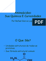 Aminoacidos - Sua Quimica e Curiosidades