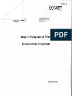 NIC Report of Iraq's WMD Programs Declassified