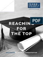 Reaching FOR The Top: Doctorate