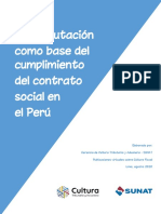 La Tributacion y El Cumplimiento Del Contrato Social en El Peru