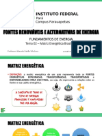 Tema 02 - Matriz Energética Brasileira