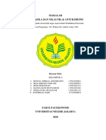 Makalah Pancasila Dan Nilai-Nilai Anti Korupsi: Disusun Oleh