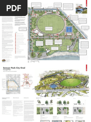 Sawyer Park City Oval Concept Plan