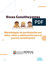 Voces Constituyentes Metodologías de Participación Con Niñas Niños y Adolescentes para El Proceso Constituyente 4