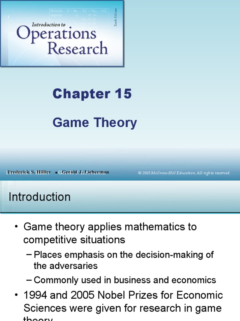 Introduction To Game Theory In Finance – OKVM