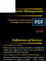 Service Sector Management Classification