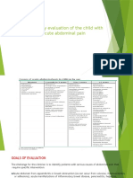 Emergency Evaluation of The Child With Acute Abdominal Pain